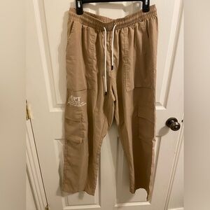 Men's Tan Stretchy Cargo Pants